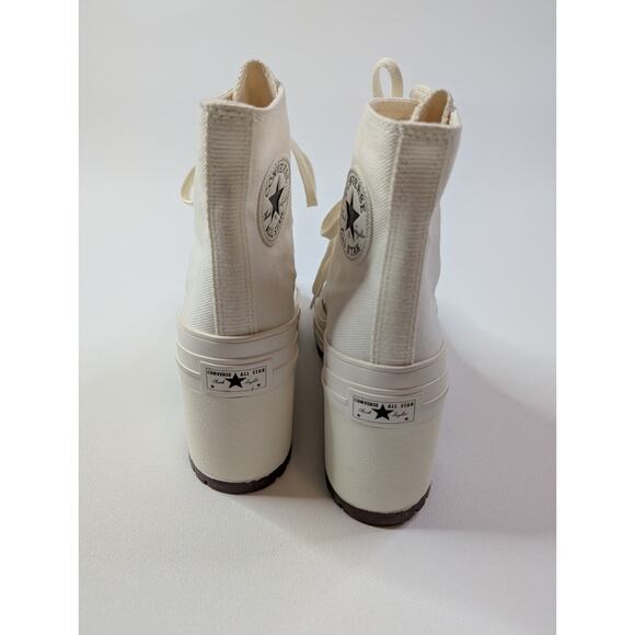 Converse Chuck 70 De Luxe Heel Shoes 'Egret' - A05348C Ivory Platform Chunky - Picture 7 of 15